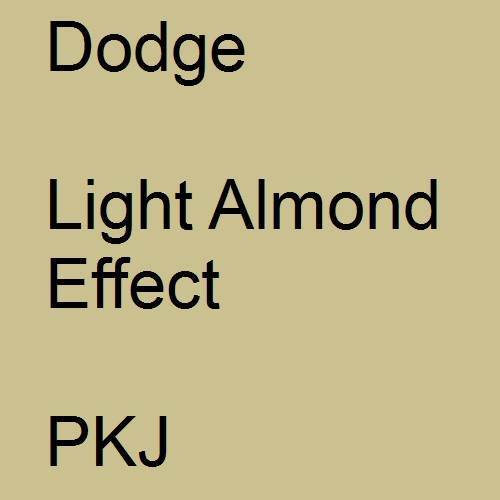 Dodge, Light Almond Effect, PKJ.